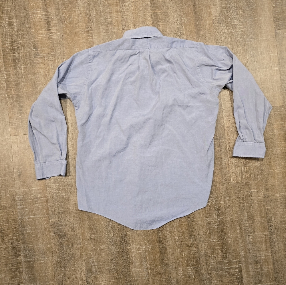 Brooks Brothers Men's Blue Button-Up Shirt - Picture 3 of 4